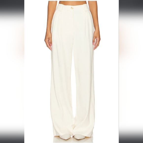 A.L.C. Cream High Waist Wide Leg Women's Pants Size 2!